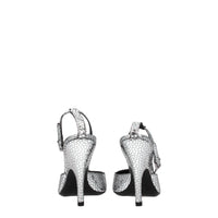 BY FAR Gray Leather Sandal