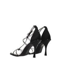 Dsquared² Black Satin Sandal