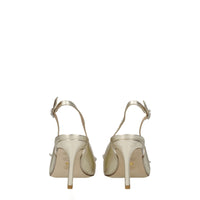 Stuart Weitzman Gold Leather Sandal