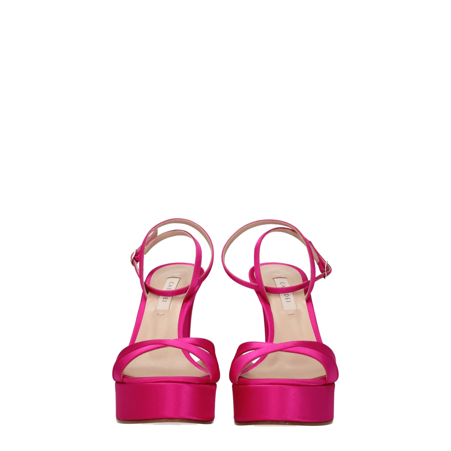 Casadei Pink Satin Sandal