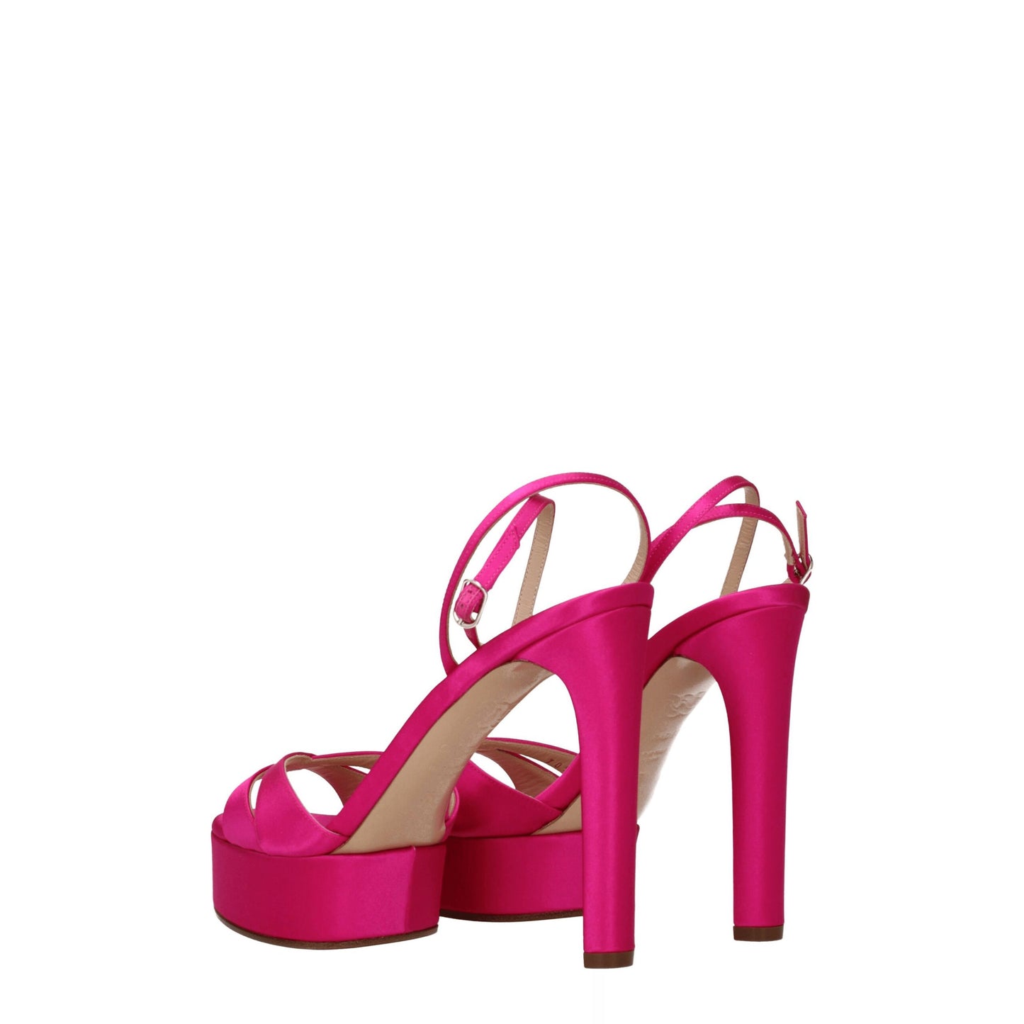 Casadei Pink Satin Sandal