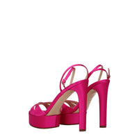 Casadei Pink Satin Sandal