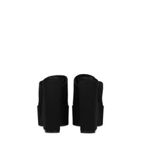 Paris Texas Black Satin Sandal