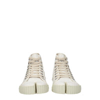 Maison Margiela White Fabric Sneakers