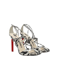 The Attico White Leather Sandal