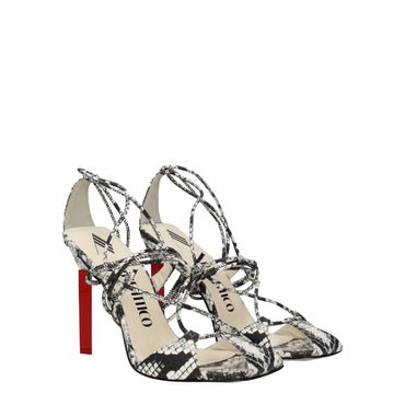 The Attico White Leather Sandal