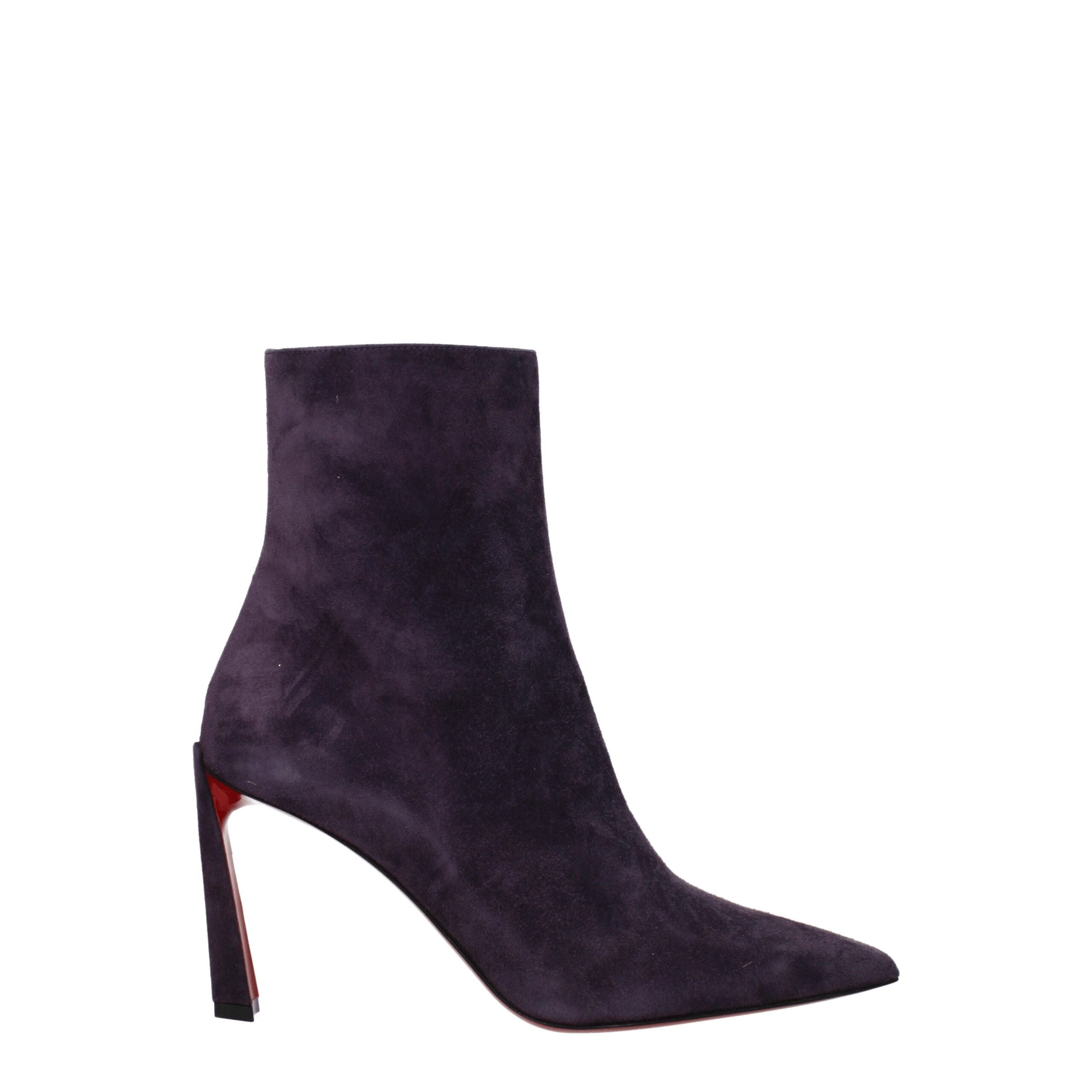 Christian Louboutin Purple Leather Ankle