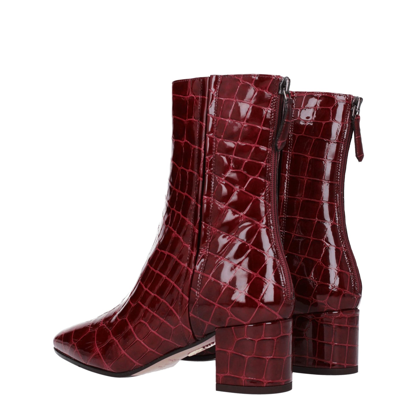 Aquazzura Red Leather Ankle