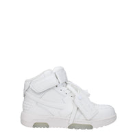 Off-White White Leather Sneakers
