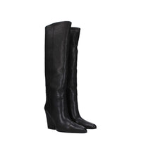 Paris Texas Black Leather Boot