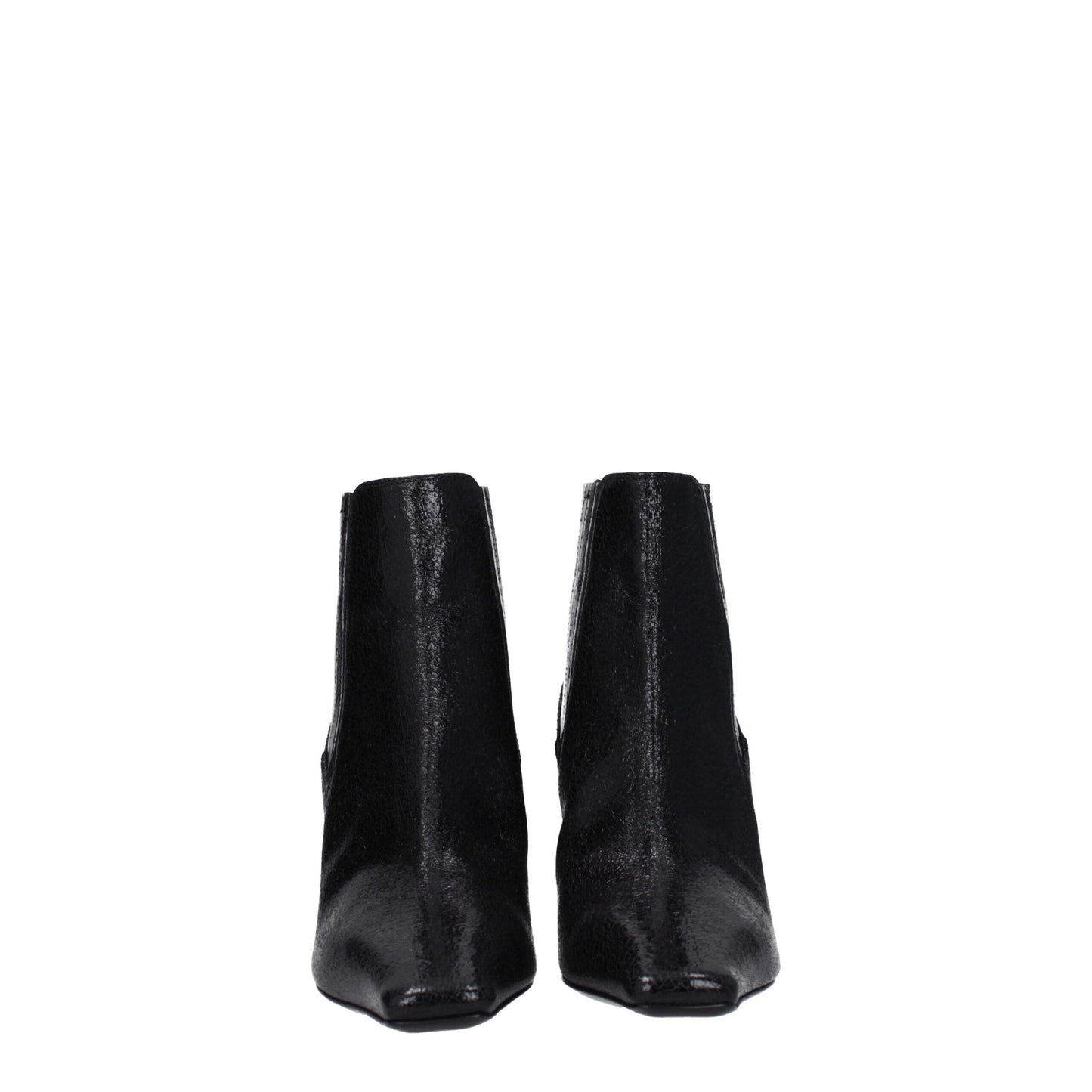 Casadei Black Leather Ankle
