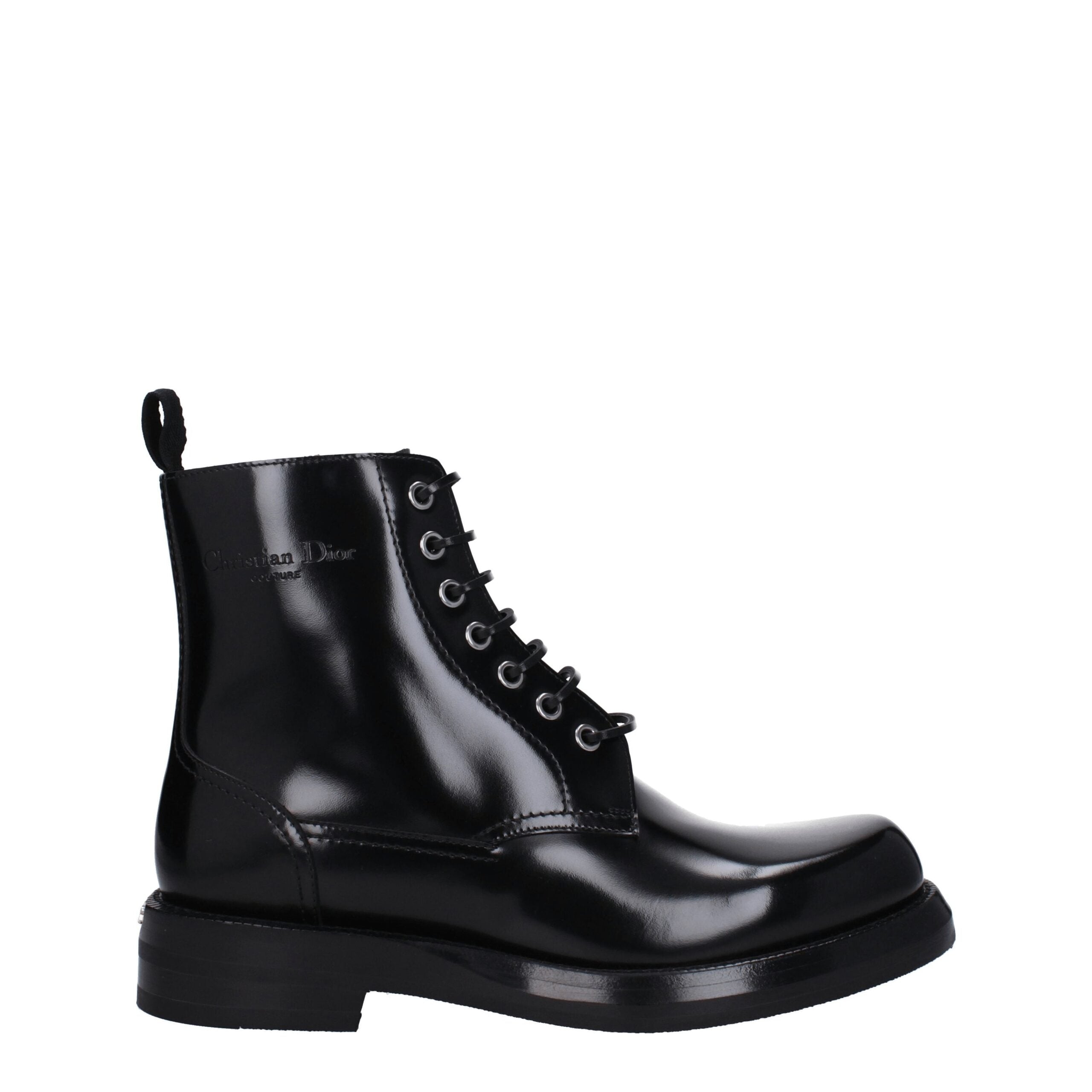 Christian Dior Black Leather Ankle