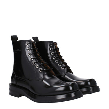Christian Dior Black Leather Ankle