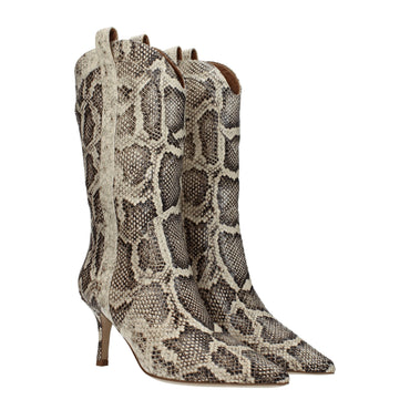 Paris Texas Beige Leather Ankle