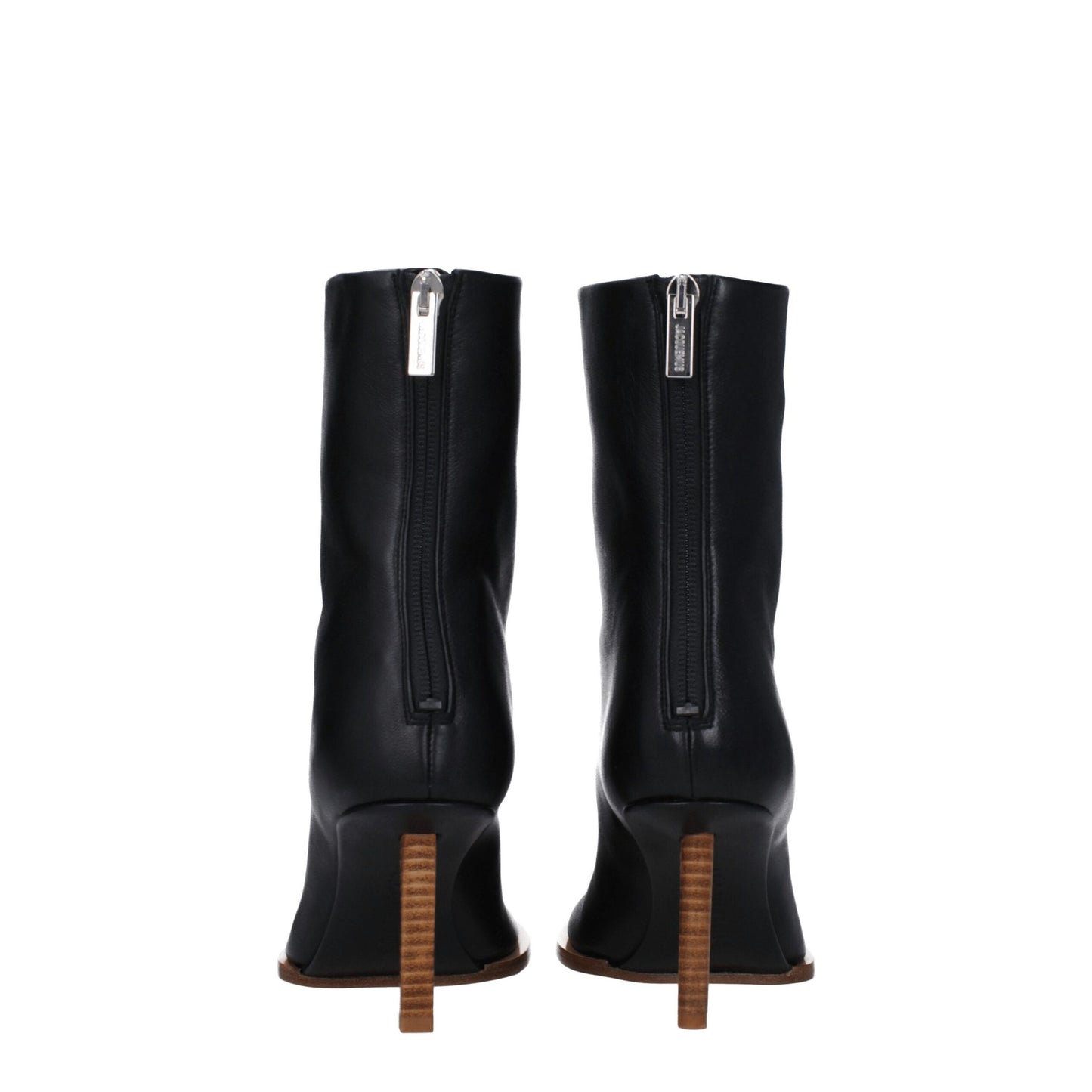 Jacquemus Black Leather Ankle