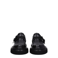 Max Mara Black Leather Oxfords And Derby