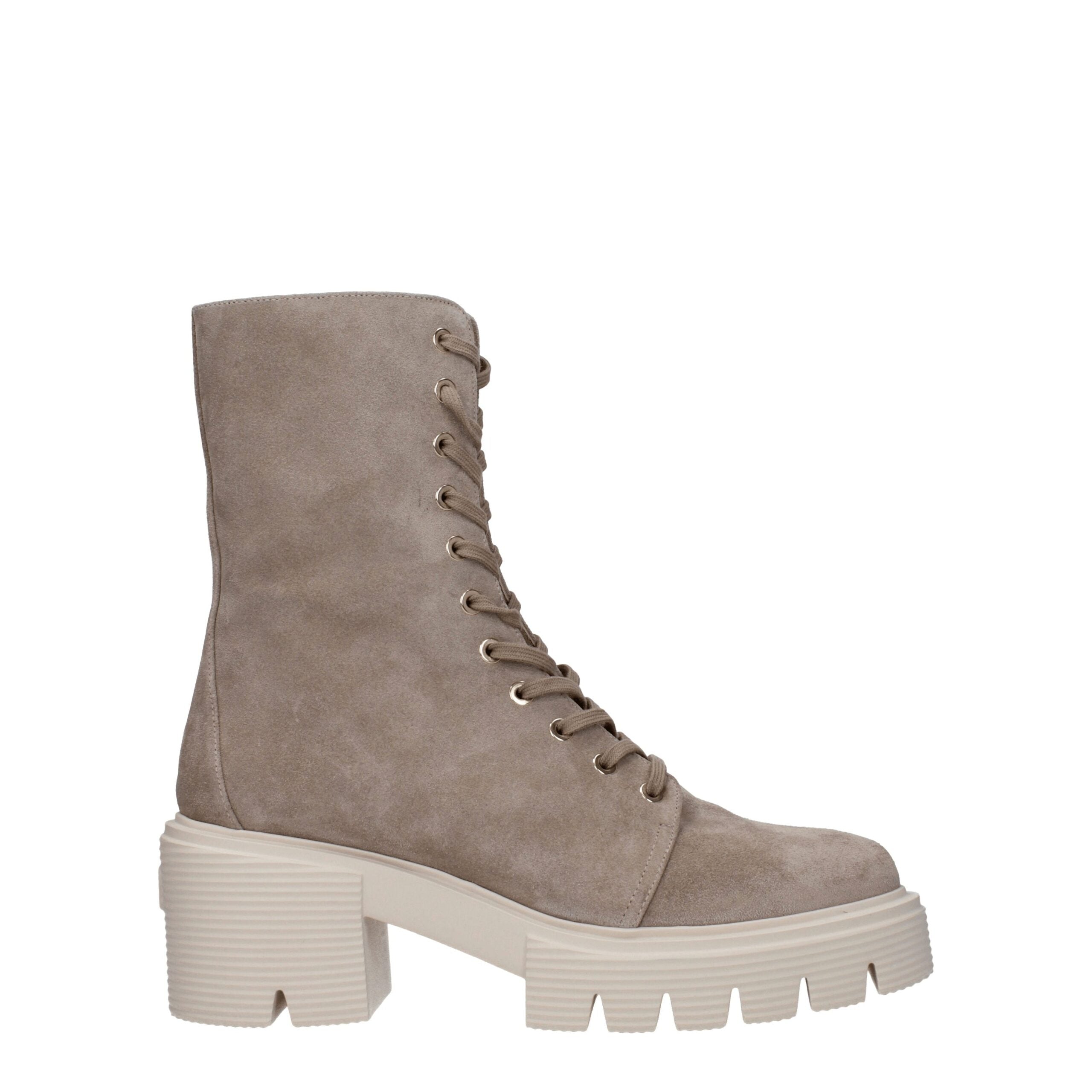 Stuart Weitzman Beige Leather Ankle