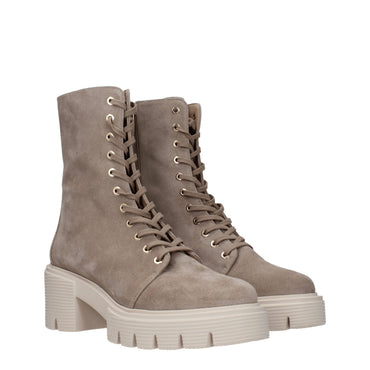 Stuart Weitzman Beige Leather Ankle