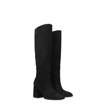Stuart Weitzman Black Leather Boot