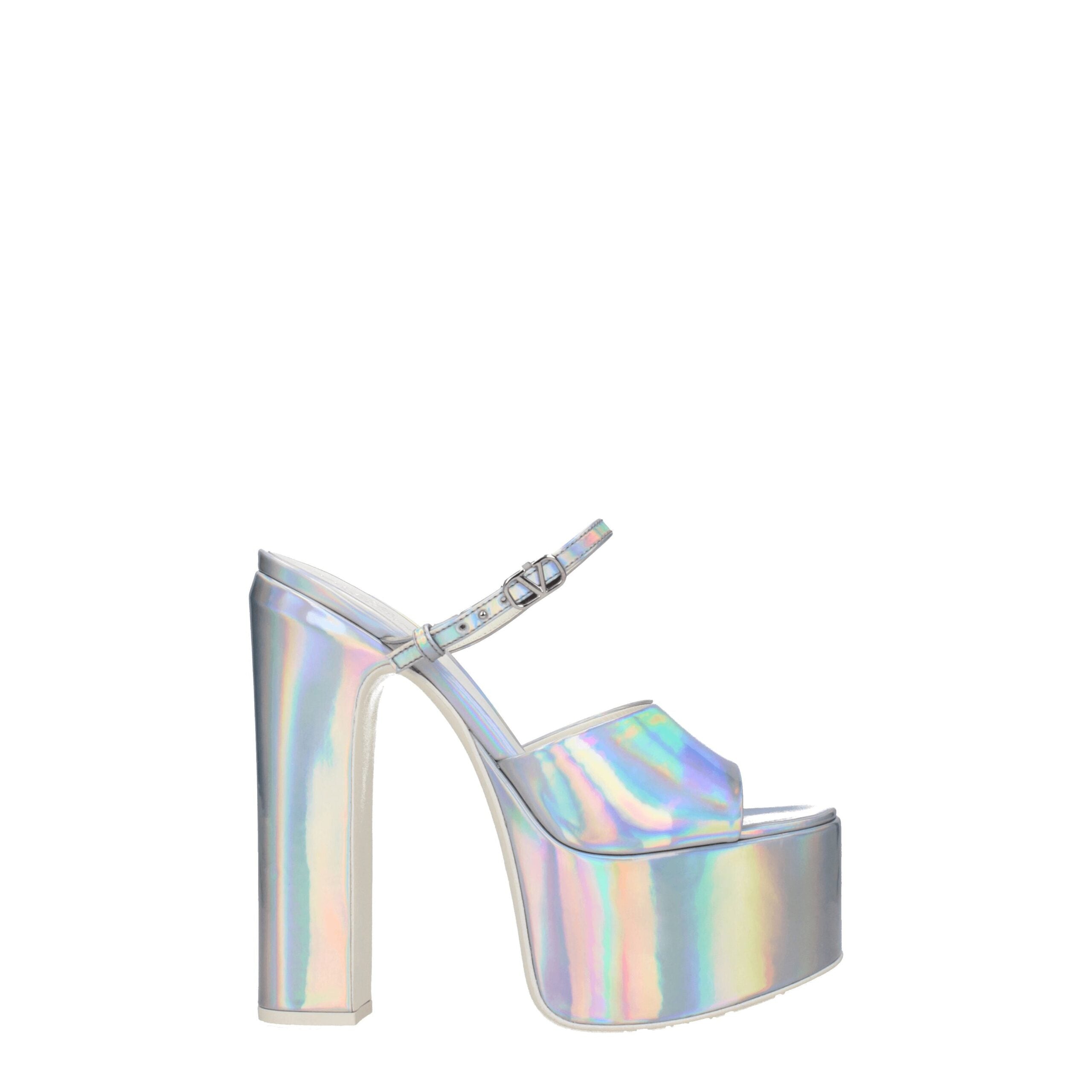 Valentino Garavani Gray Leather Sandal