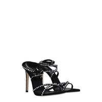 Paris Texas Black Leather Sandal