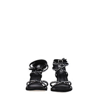 Paris Texas Black Leather Sandal