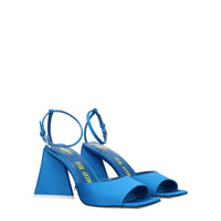 The Attico Blue Satin Sandal