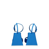 The Attico Blue Satin Sandal