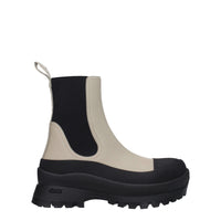 Stella McCartney Black Leather Ankle