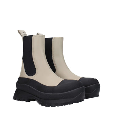 Stella McCartney Black Leather Ankle