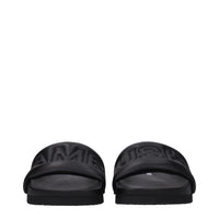 Ambush Black Leather Slipper