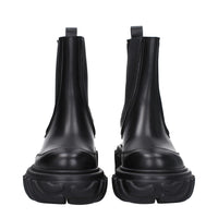 Off-White Black Leather Ankle