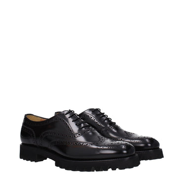 Church's Black Leather Oxfords And Derby