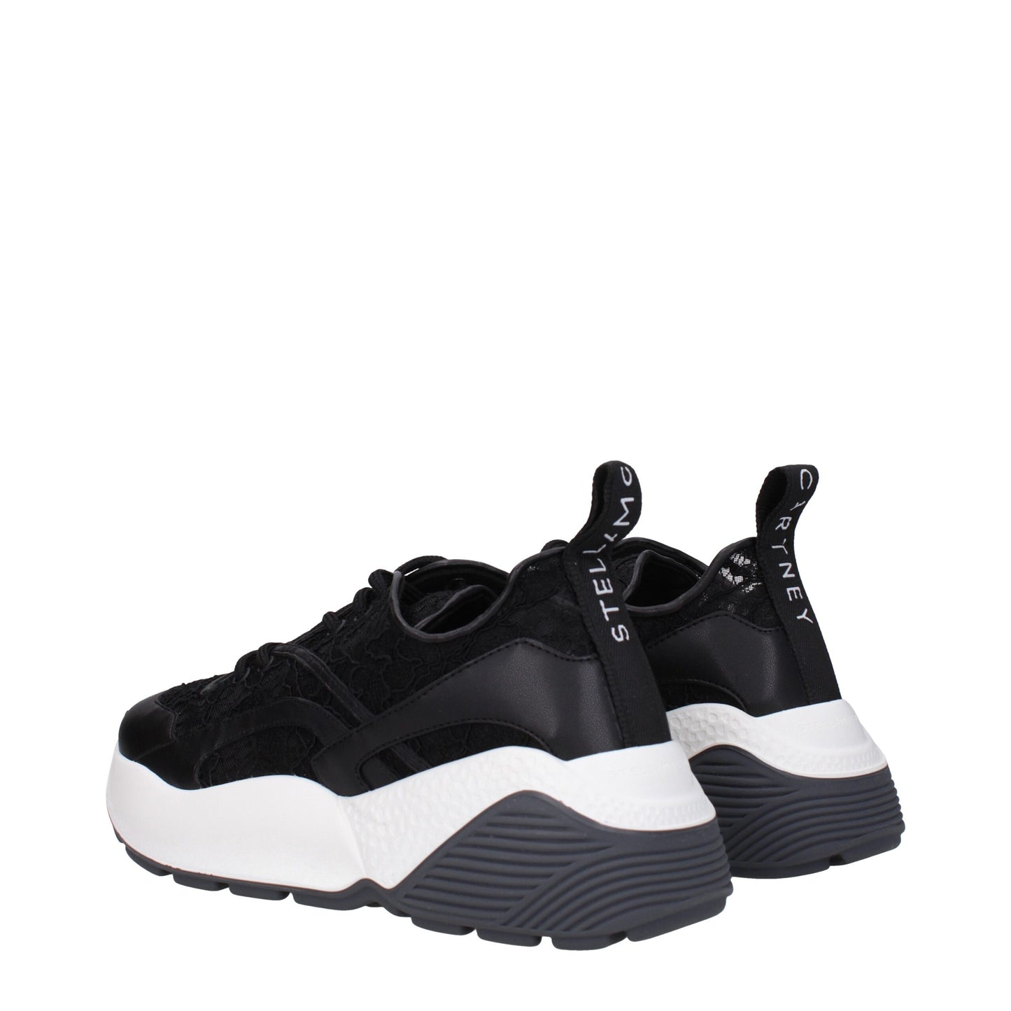 Stella McCartney Black Fabric Sneakers
