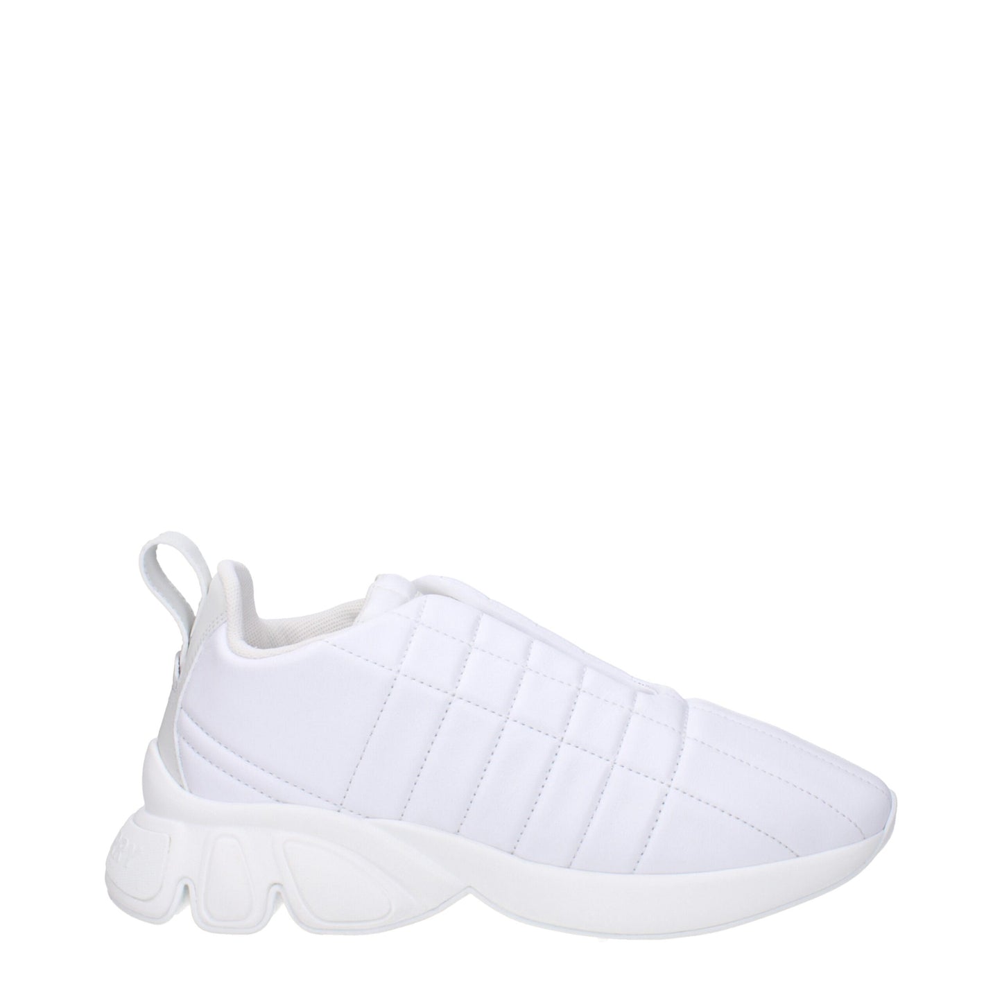 Burberry White Leather Sneakers