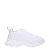 Burberry White Leather Sneakers