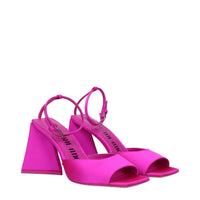 The Attico Pink Satin Sandal