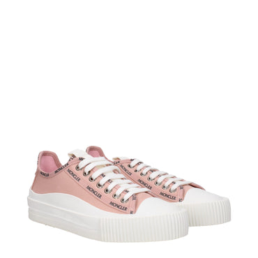 Moncler Pink Fabric Sneakers