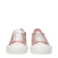 Moncler Pink Fabric Sneakers