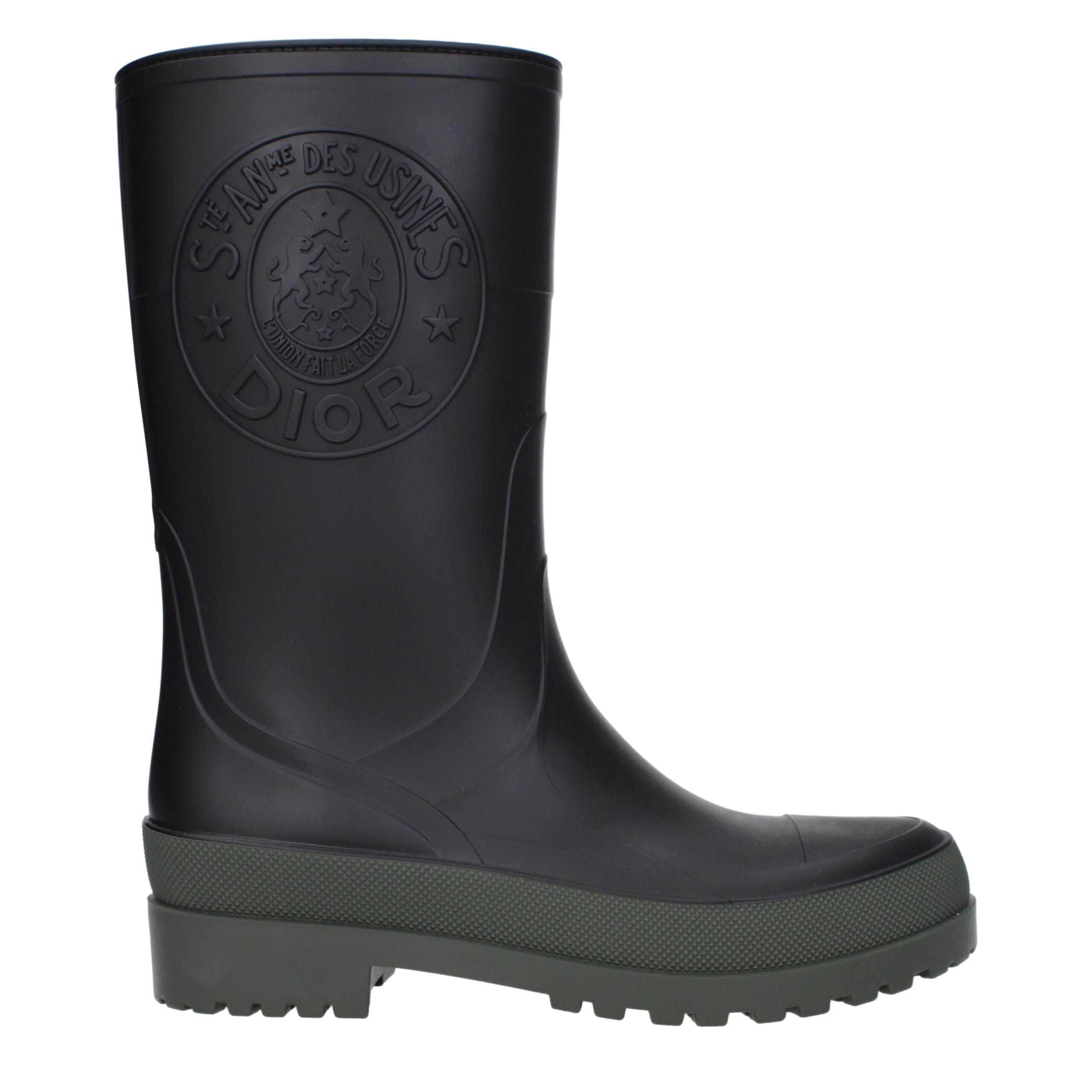 Christian Dior Black Cotton Boot