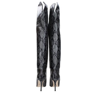 Paris Texas Gray Leather Boot