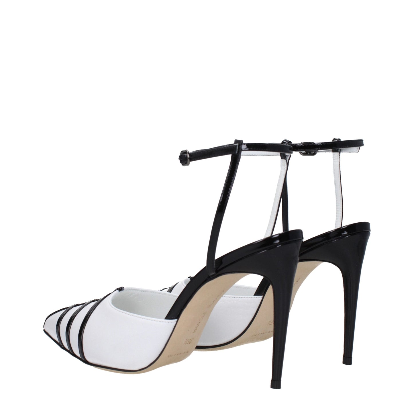 Manolo Blahnik White Leather Sandal