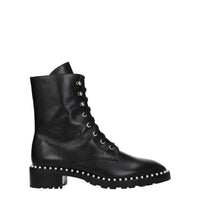 Stuart Weitzman Black Leather Ankle