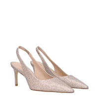 Stuart Weitzman Pink Fabric Sandal