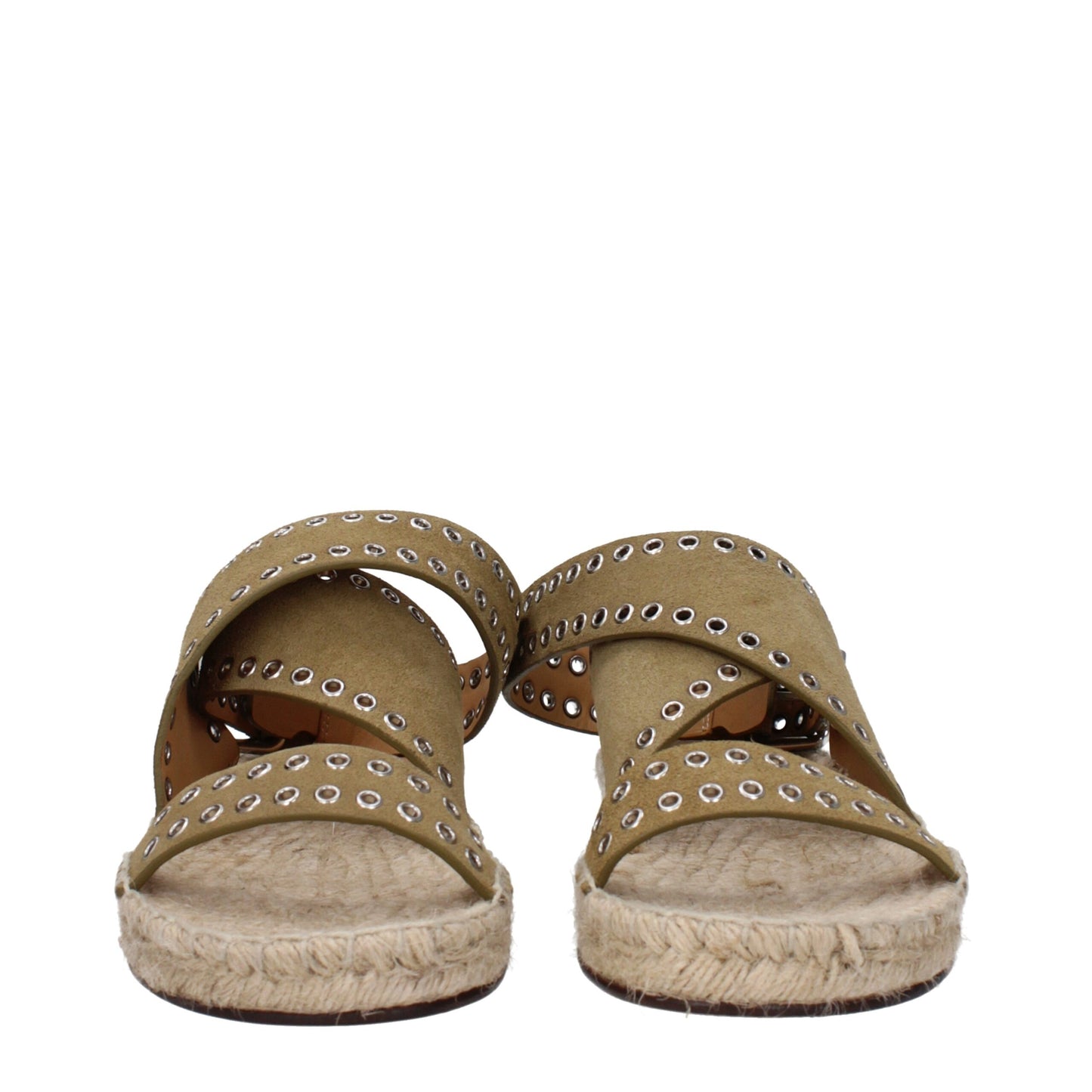 Isabel Marant Green Leather Sandal