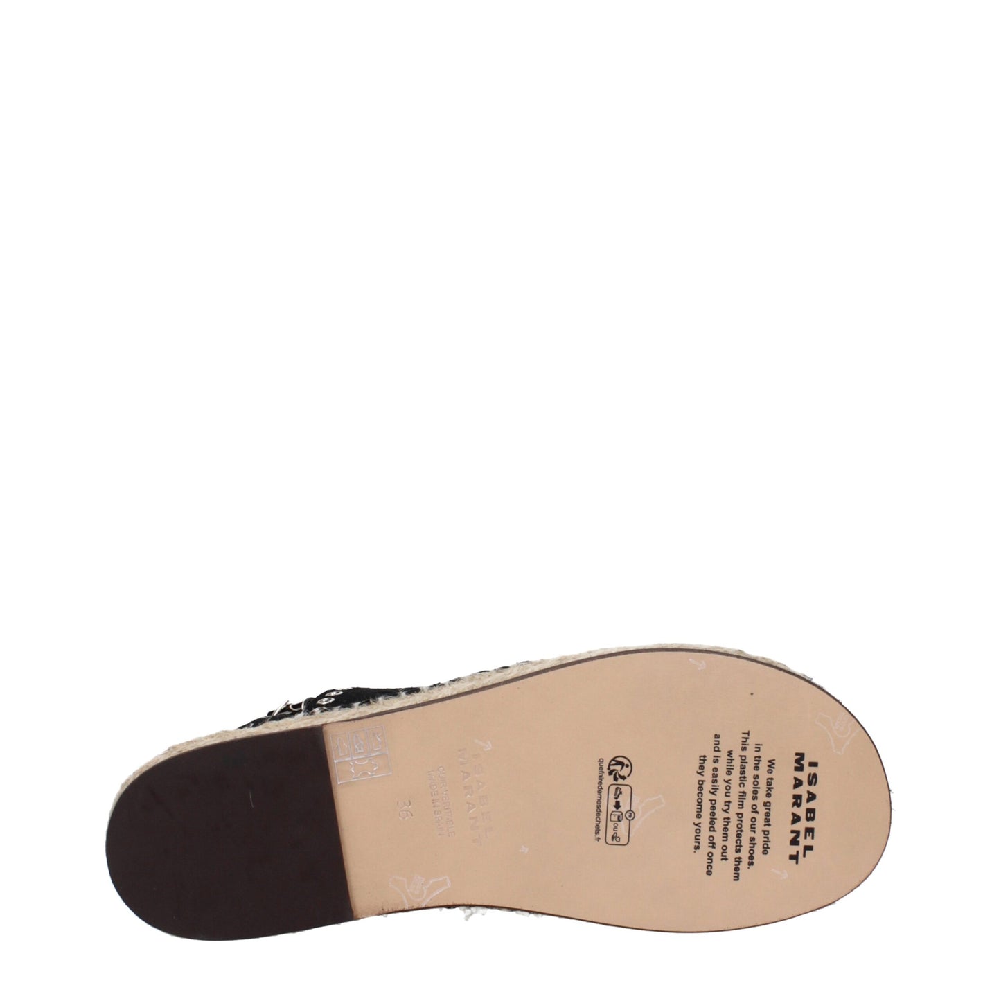 Isabel Marant Black Leather Sandal