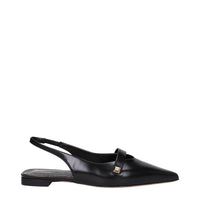 Max Mara Black Leather Sandal