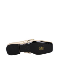Versace Beige Leather Ballet Flat