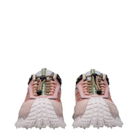 Moncler Pink Leather Sneakers