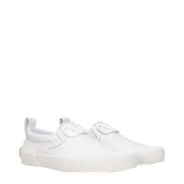 Valentino Garavani White Leather Slip-On Loafer